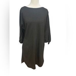 Max Studio Black and White Long Sleeve Dress